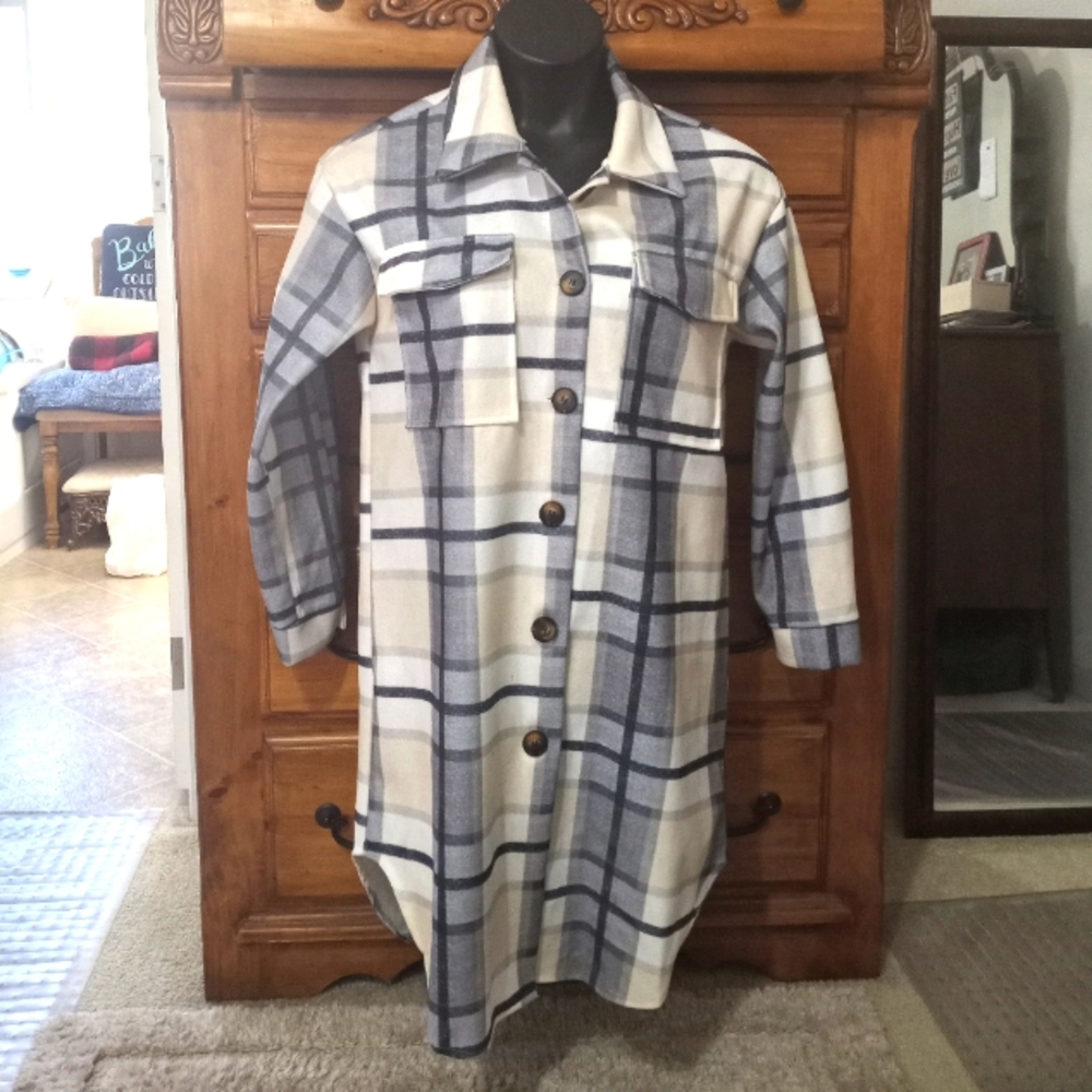 Plaid Shirt Jacket